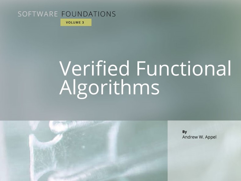 Verified Functional Algorithms